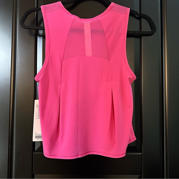 NWT - Lululemon Sculpt Cropped Tank Pink Size 4 - Picture 4 of 6